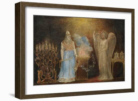 The Angel Appearing to Zacharias, 1799–1800-William Blake-Framed Giclee Print