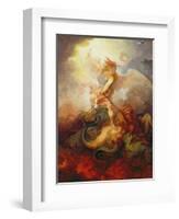 The Angel Binding Satan, c.1797-Philip James Loutherbourg-Framed Premium Giclee Print