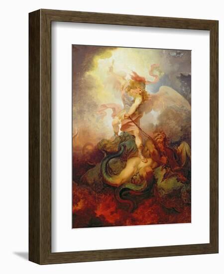 The Angel Binding Satan, c.1797-Philip James Loutherbourg-Framed Giclee Print