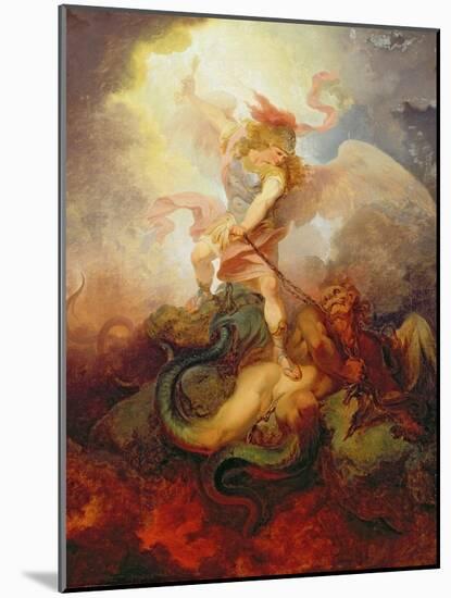 The Angel Binding Satan, c.1797-Philip James Loutherbourg-Mounted Giclee Print