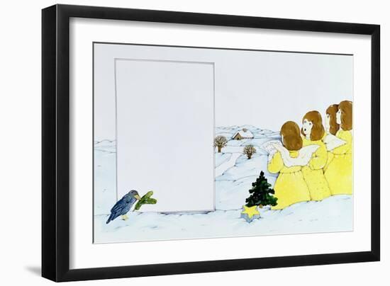 The Angel Carol Singers-Christian Kaempf-Framed Giclee Print