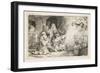 The Angel Departing from the Family of Tobias, 1641-Rembrandt van Rijn-Framed Giclee Print