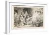 The Angel Departing from the Family of Tobias, 1641-Rembrandt van Rijn-Framed Giclee Print