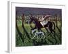 THE ANGEL. HORSE, DOG & DOVE-PJ Crook-Framed Giclee Print