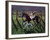 THE ANGEL. HORSE, DOG & DOVE-PJ Crook-Framed Giclee Print