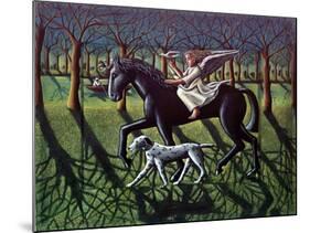 THE ANGEL. HORSE, DOG & DOVE-PJ Crook-Mounted Giclee Print