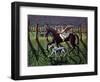 THE ANGEL. HORSE, DOG & DOVE-PJ Crook-Framed Giclee Print