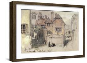 The Angel Inn, Midhurst, 1865-John Gilbert-Framed Giclee Print