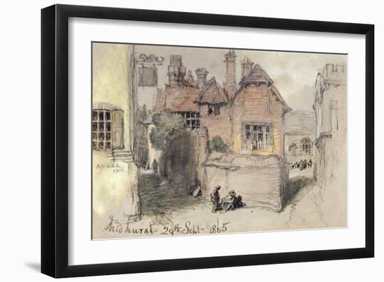 The Angel Inn, Midhurst, 1865-John Gilbert-Framed Giclee Print