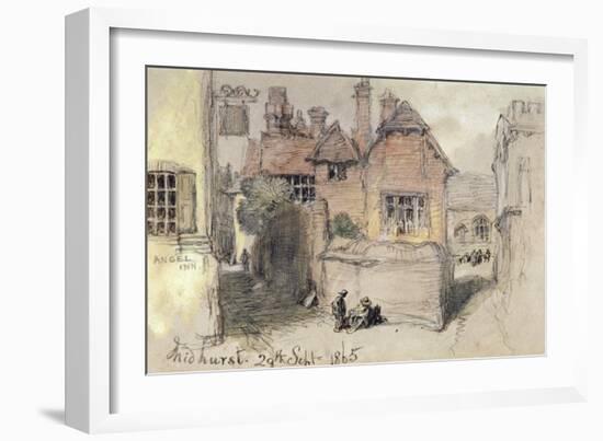 The Angel Inn, Midhurst, 1865-John Gilbert-Framed Giclee Print