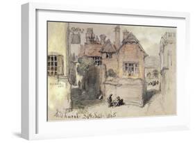 The Angel Inn, Midhurst, 1865-John Gilbert-Framed Giclee Print