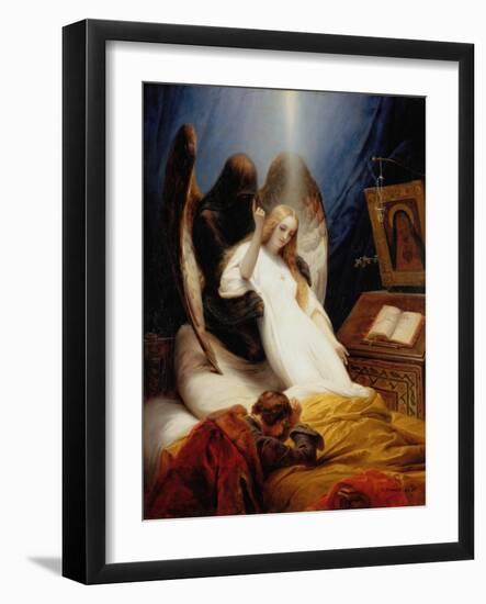 The Angel of Death, 1851-Horace Vernet-Framed Giclee Print