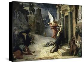 The Angel of Death; Peste a Roma-Jules Elie Delaunay-Stretched Canvas