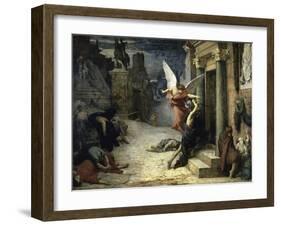 The Angel of Death; Peste a Roma-Jules Elie Delaunay-Framed Giclee Print