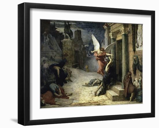 The Angel of Death; Peste a Roma-Jules Elie Delaunay-Framed Giclee Print