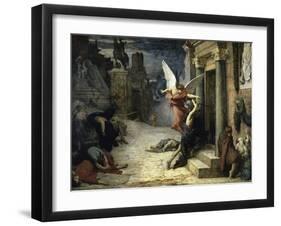 The Angel of Death; Peste a Roma-Jules Elie Delaunay-Framed Giclee Print