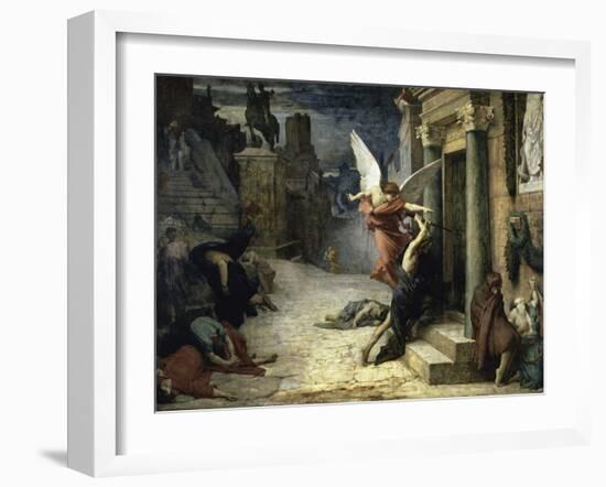 The Angel of Death; Peste a Roma-Jules Elie Delaunay-Framed Giclee Print