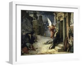 The Angel of Death; Peste a Roma-Jules Elie Delaunay-Framed Giclee Print