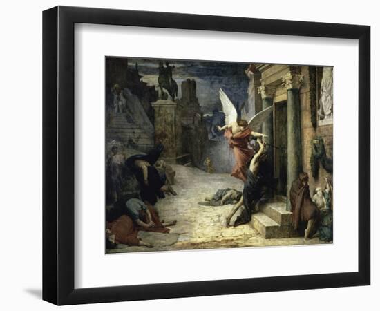 The Angel of Death; Peste a Roma-Jules Elie Delaunay-Framed Premium Giclee Print