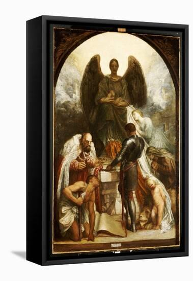 The Angel of Death-George Frederick Watts-Framed Stretched Canvas