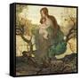 The Angel of Life-Giovanni Segantini-Framed Stretched Canvas