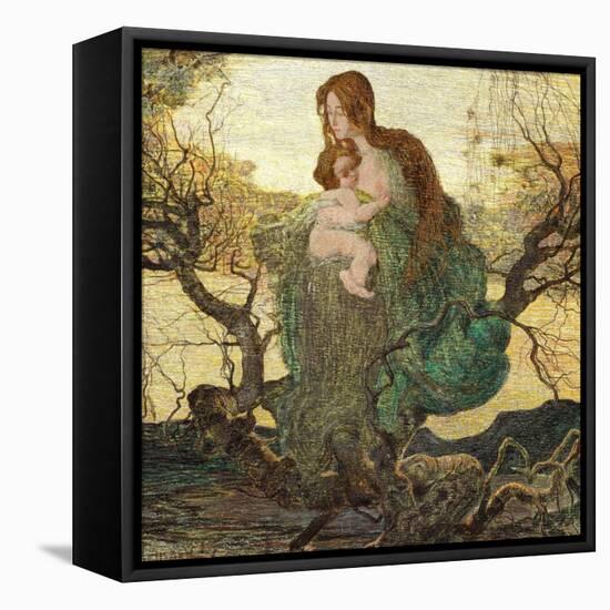 The Angel of Life-Giovanni Segantini-Framed Stretched Canvas