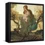 The Angel of Life-Giovanni Segantini-Framed Stretched Canvas