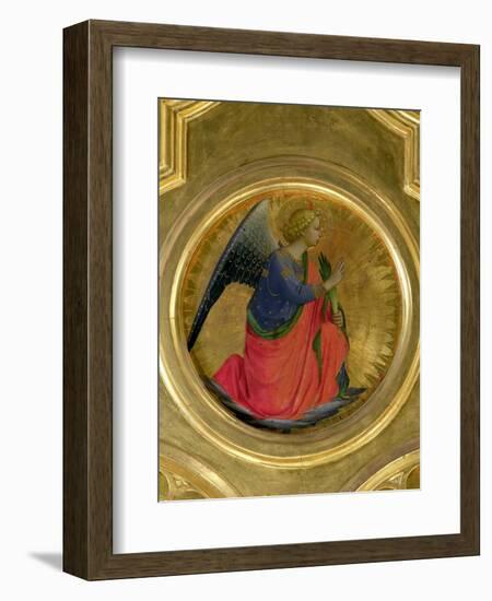 The Angel of the Annunciation, Altarpiece, Church of San Domenico in Perugia-Fra Angelico-Framed Giclee Print