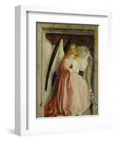 The Angel of the Annunciation (Exterior of the Heilsspiegel Altarpiece), C. 1435-Konrad Witz-Framed Giclee Print