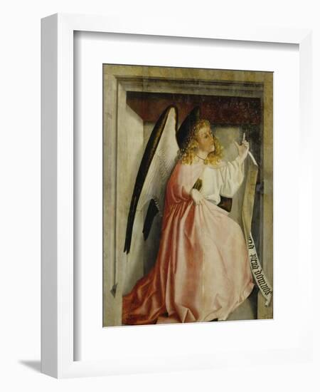 The Angel of the Annunciation (Exterior of the Heilsspiegel Altarpiece), C. 1435-Konrad Witz-Framed Giclee Print