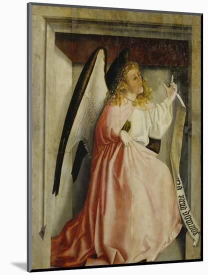 The Angel of the Annunciation (Exterior of the Heilsspiegel Altarpiece), C. 1435-Konrad Witz-Mounted Giclee Print