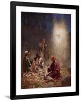 The Angel of the Lord appears to the shepherds - Bible-William Brassey Hole-Framed Giclee Print