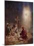 The Angel of the Lord appears to the shepherds - Bible-William Brassey Hole-Mounted Giclee Print
