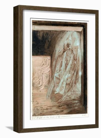 The Angel of the Lord on the Stone of the Sepulchre, 1897-James Jacques Joseph Tissot-Framed Giclee Print