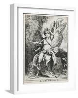 The Angel of the Resurrection , from Specimens of Polyautography, 1801 (Published 1803)-Benjamin West-Framed Giclee Print