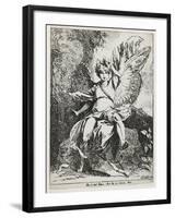 The Angel of the Resurrection , from Specimens of Polyautography, 1801 (Published 1803)-Benjamin West-Framed Giclee Print