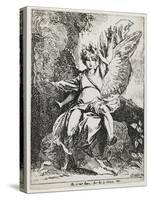 The Angel of the Resurrection , from Specimens of Polyautography, 1801 (Published 1803)-Benjamin West-Stretched Canvas