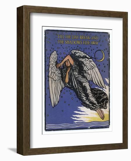 The Angel of the Shadows-Edmund J. Sullivan-Framed Art Print