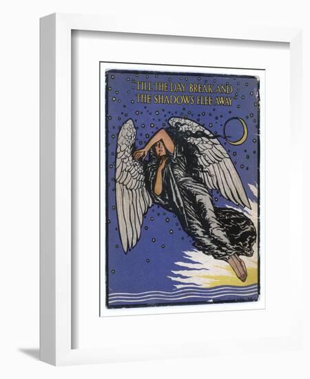 The Angel of the Shadows-Edmund J. Sullivan-Framed Art Print