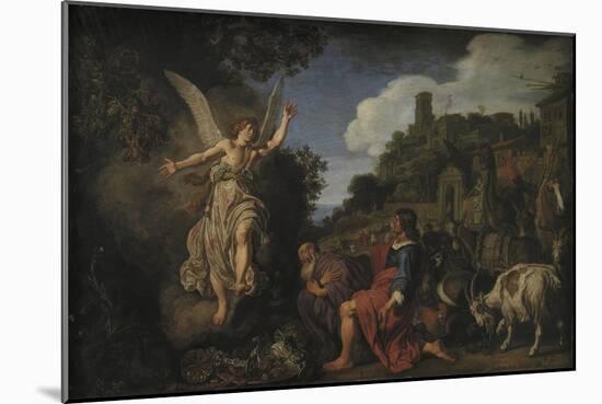 The Angel Raphael Takes Leave of Old Tobit and His Son Tobias, 1618-Pieter Lastman-Mounted Giclee Print