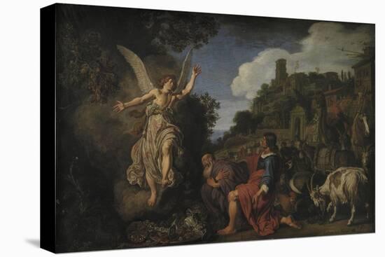 The Angel Raphael Takes Leave of Old Tobit and His Son Tobias, 1618-Pieter Lastman-Stretched Canvas