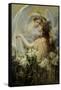 The Angel's Message-George Hillyard Swinstead-Framed Stretched Canvas