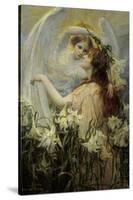 The Angel's Message-George Hillyard Swinstead-Stretched Canvas