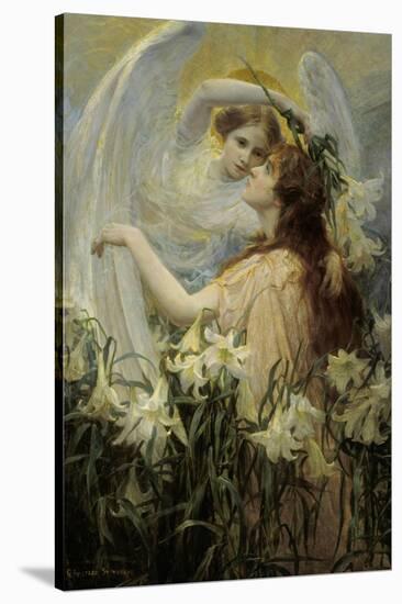 The Angel's Message-George Hillyard Swinstead-Stretched Canvas