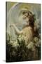 The Angel's Message-George Hillyard Swinstead-Stretched Canvas