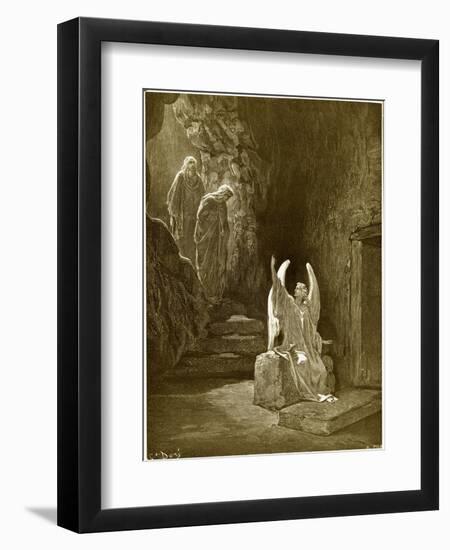 The Angel Seated Upon the Stone-Gustave Doré-Framed Giclee Print