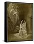 The Angel Seated Upon the Stone-Gustave Doré-Framed Stretched Canvas