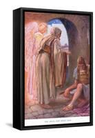 The Angel Sets Peter Free-Arthur A. Dixon-Framed Stretched Canvas