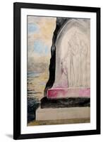 The Angel with the Sword Marking Dante with the Sevenfold' from 'Purgatorio'-William Blake-Framed Giclee Print