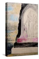 The Angel with the Sword Marking Dante with the Sevenfold' from 'Purgatorio'-William Blake-Stretched Canvas